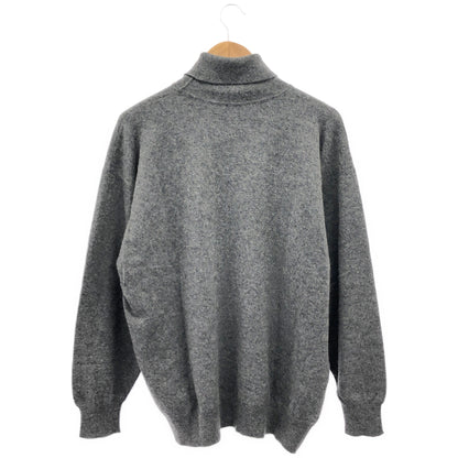 JAEGER イエーガー グレー カシミヤ タートルネック ニット トップス
