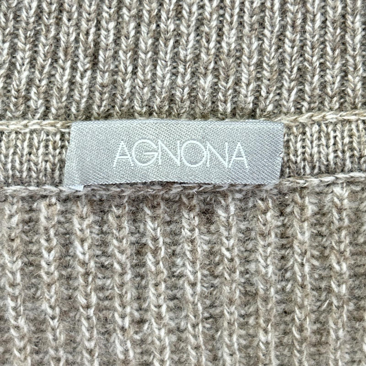 AGNONA アニオナ ベージュ カシミヤ ニット ベスト ベスト