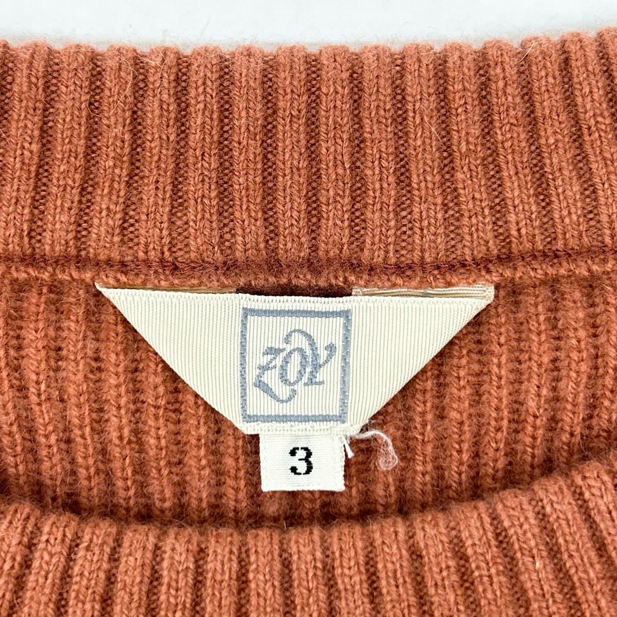 ZOY ゾーイ ピンク系 カシミヤ クルーネック ニット トップス