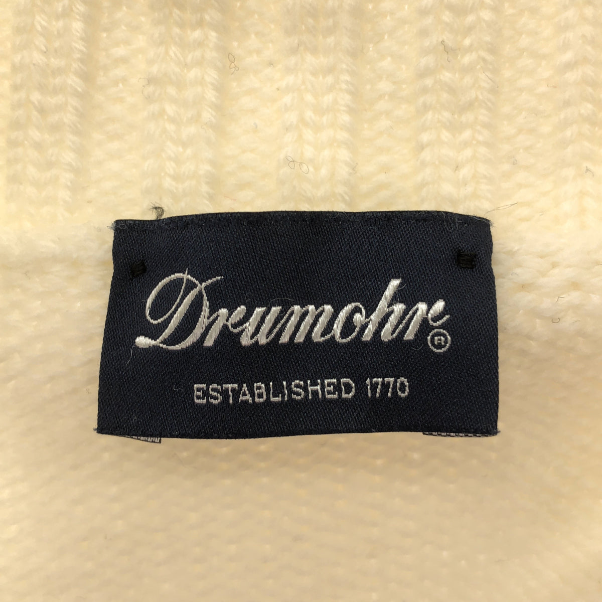 Drumohr ドルモア アイボリー エクストラファインメリノウール ニット トップス