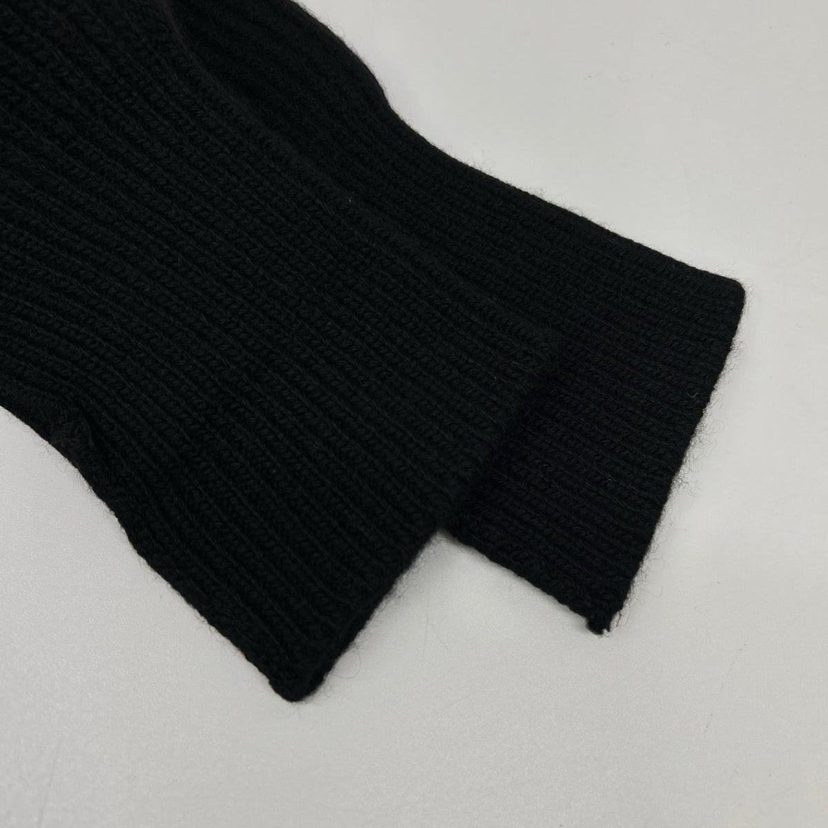 ブラック カシミヤ ショールカラー ダブルブレスト ニット トップス