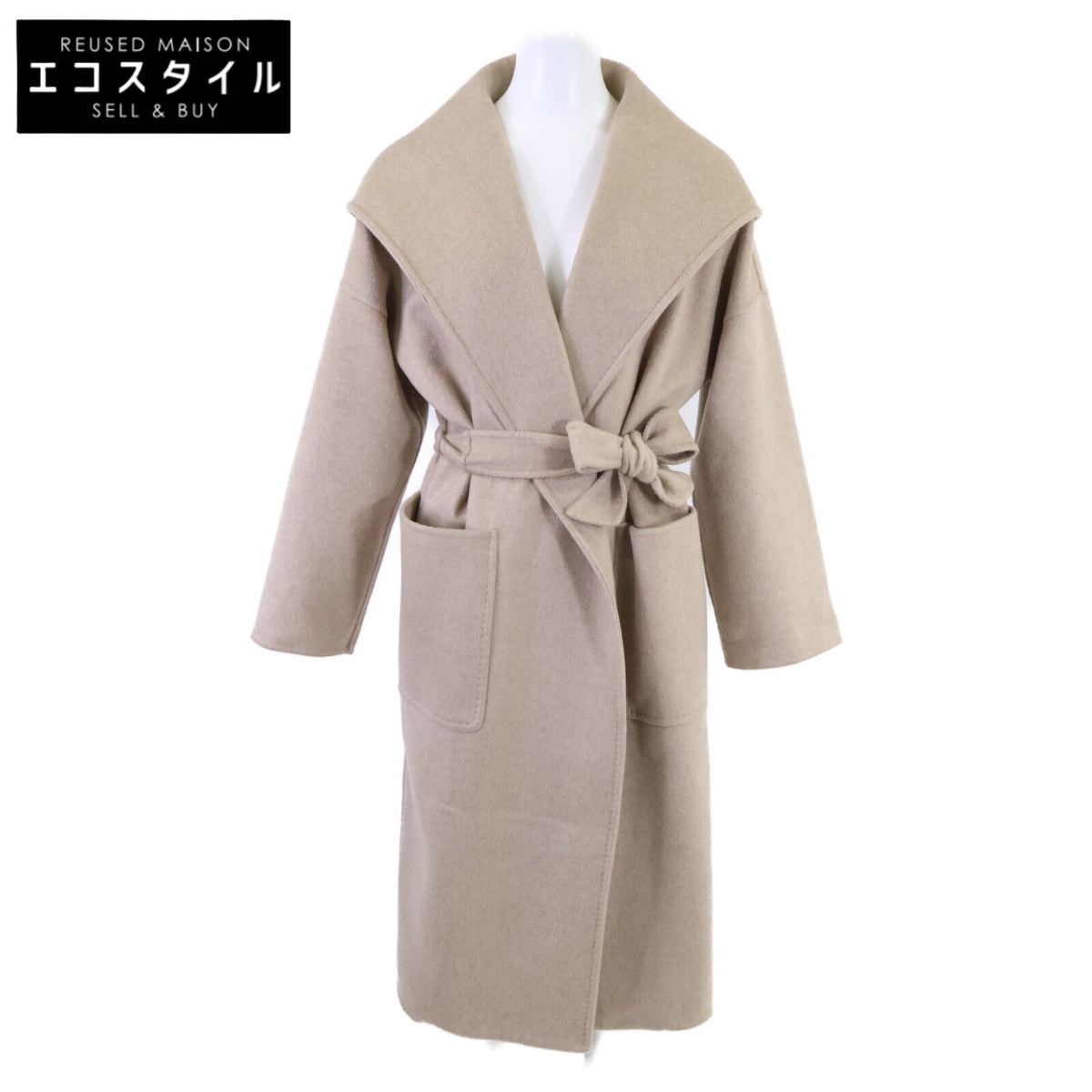 Max Mara マックスマーラ 【新品同様/国内正規】101603996 クチートアマーノ RIALTO リアルト カシミヤ100％ フーディダブルフェイス コート