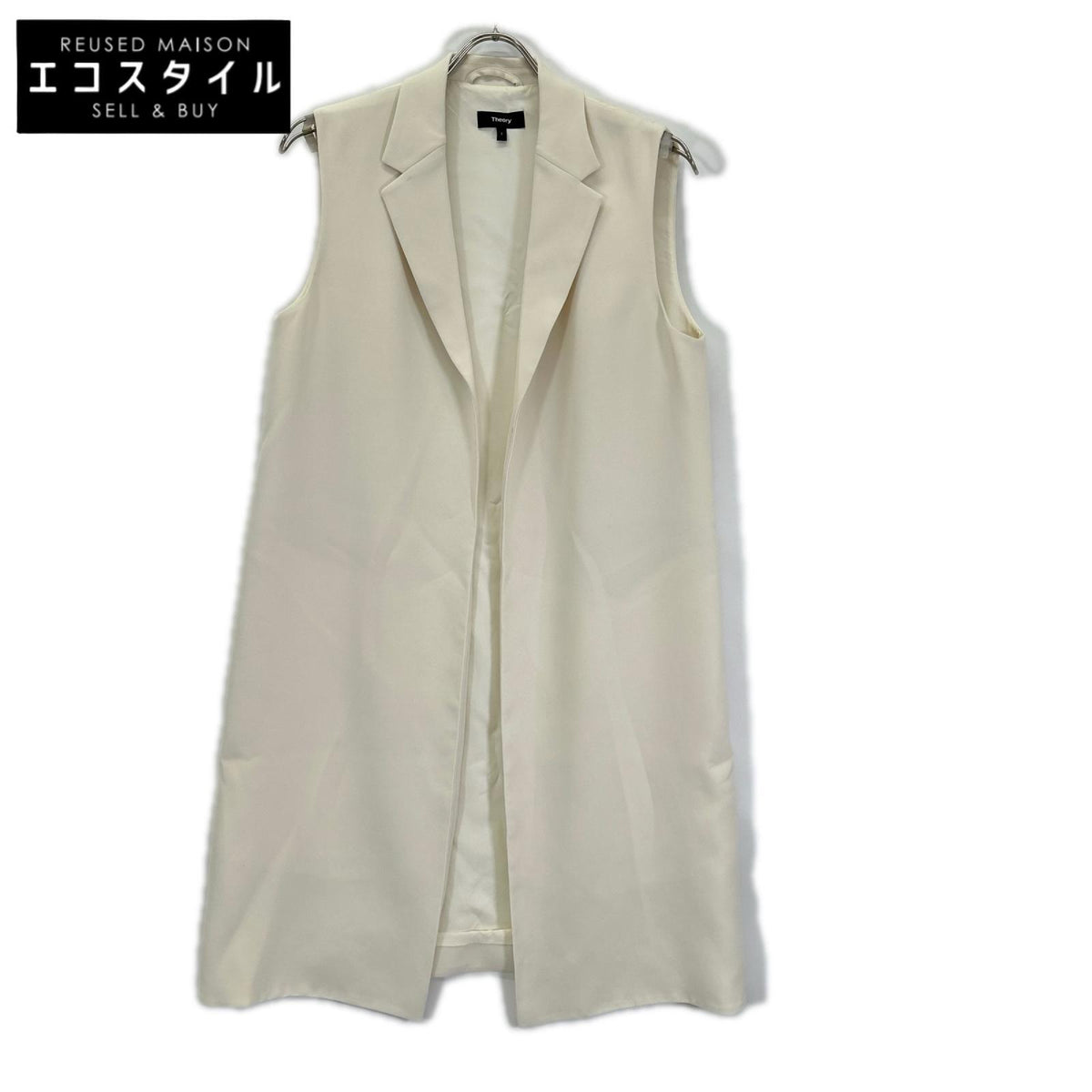 Theory セオリー 01-9302600-120 SYNTHETIC CREPE ロングジレ ベスト