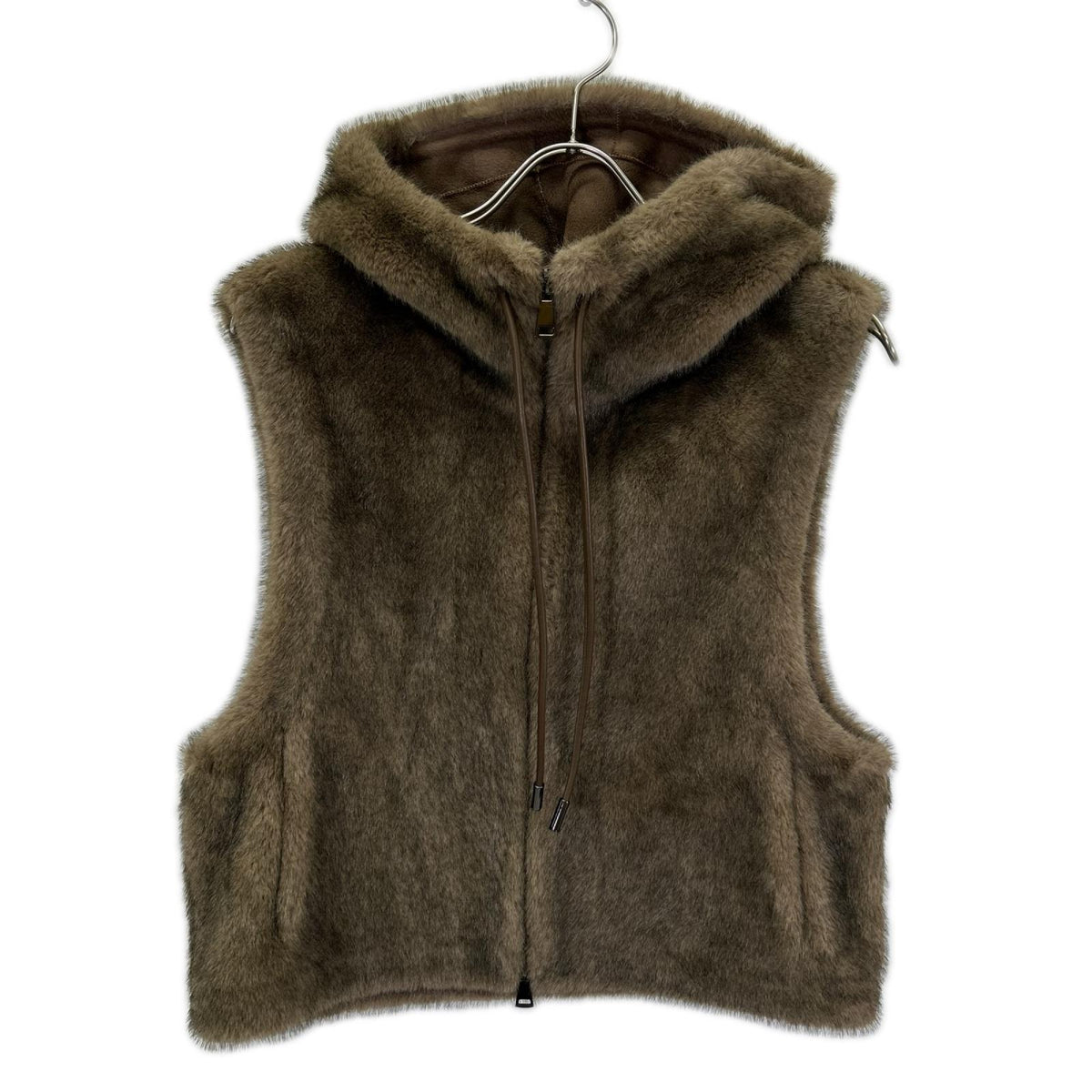 Lou Andrea ルーアンドレア 25-010-570-0006 HOOD VEST エコファー ベスト ベスト