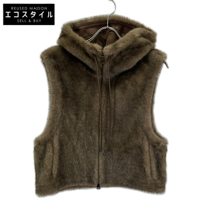 Lou Andrea ルーアンドレア 25-010-570-0006 HOOD VEST エコファー ベスト ベスト