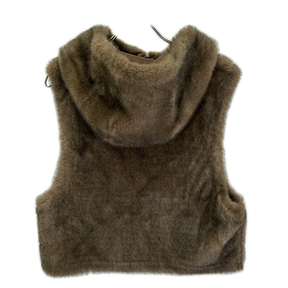 Lou Andrea ルーアンドレア 25-010-570-0006 HOOD VEST エコファー ベスト ベスト