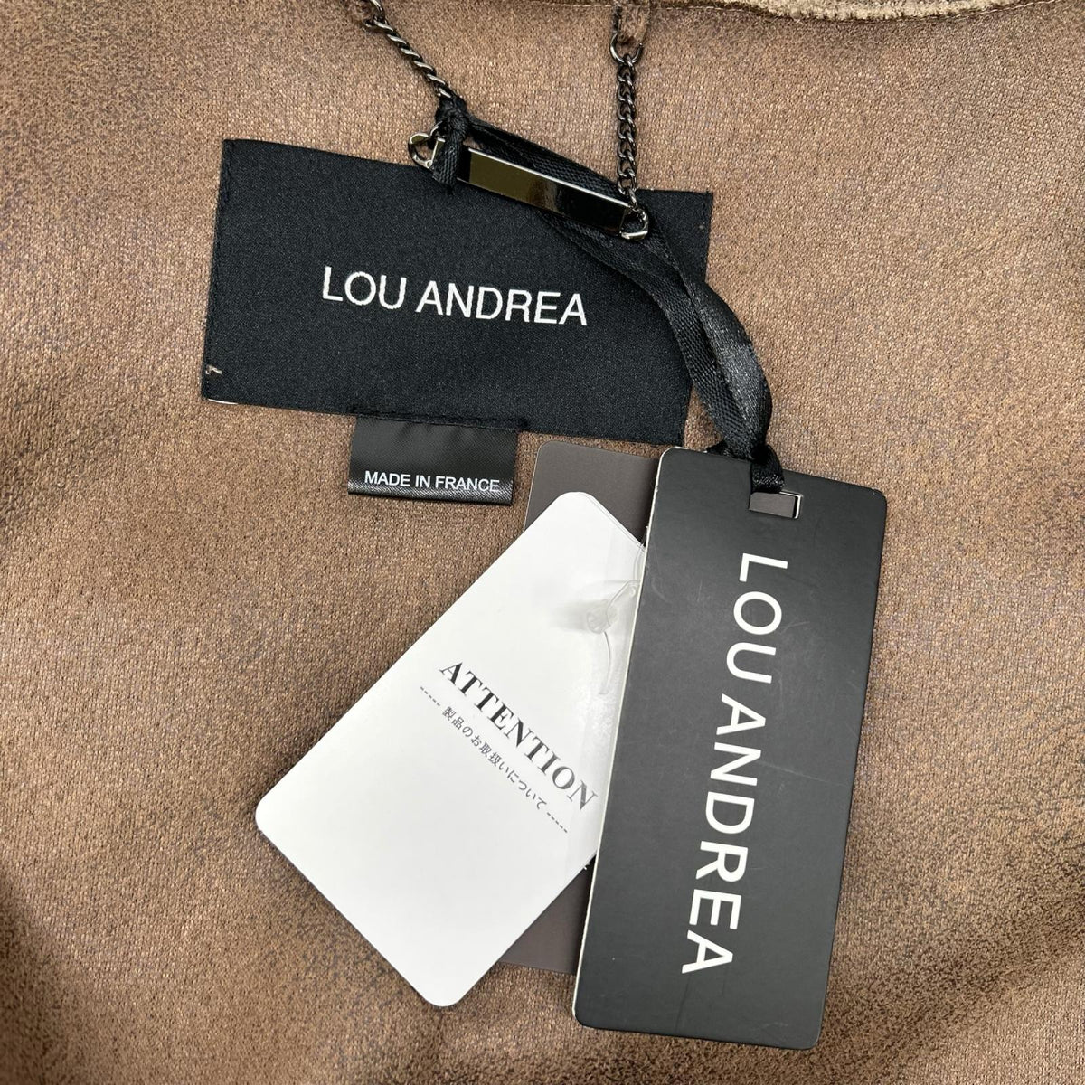 Lou Andrea ルーアンドレア 25-010-570-0006 HOOD VEST エコファー ベスト ベスト