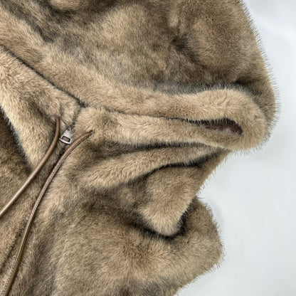 Lou Andrea ルーアンドレア 25-010-570-0006 HOOD VEST エコファー ベスト ベスト