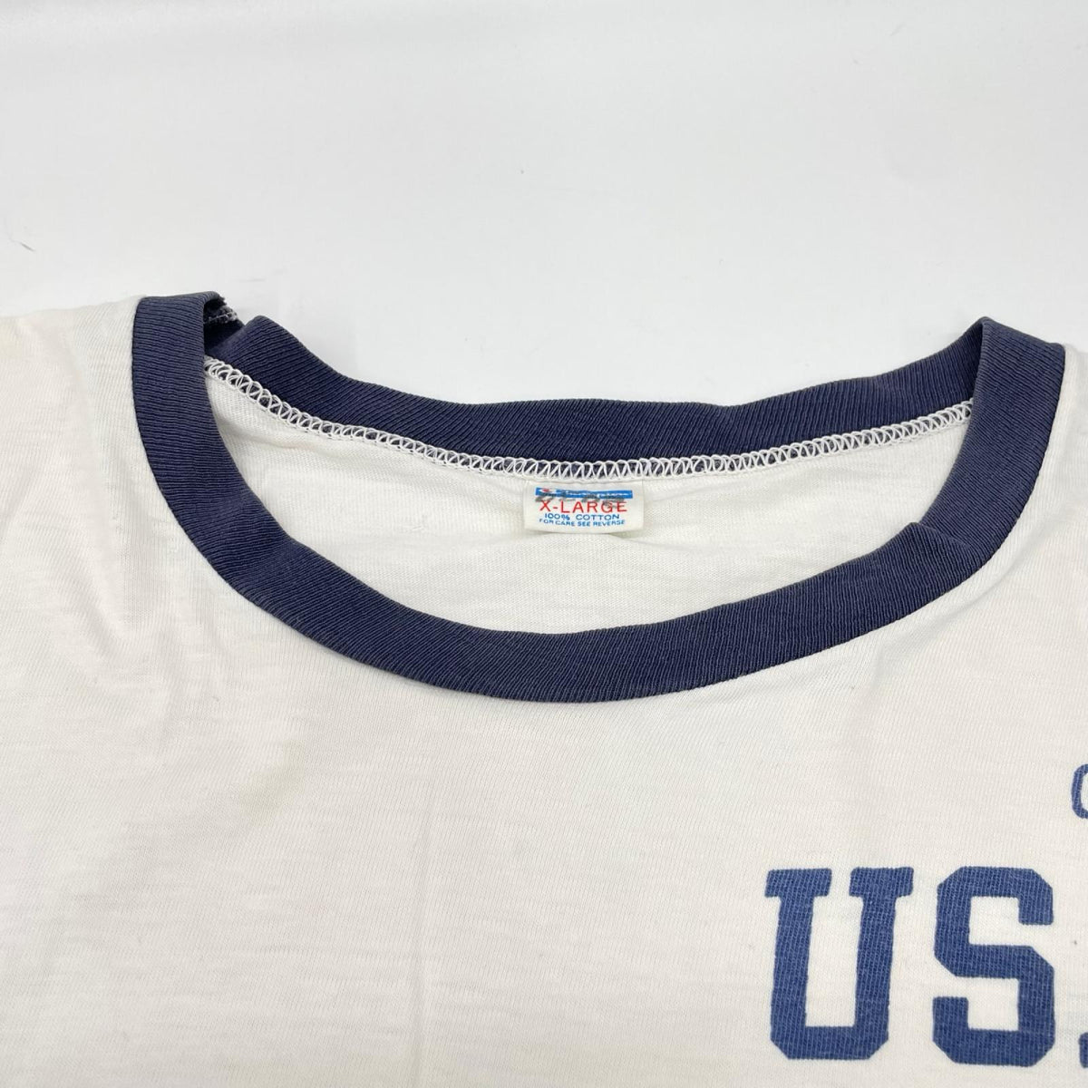 Champion チャンピオン 70'S USA製 USAFA GUEST バータグ リンガーTシャツ トップス