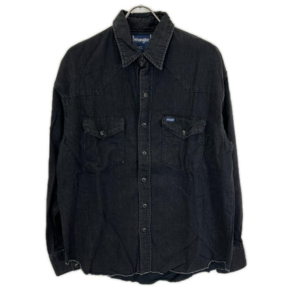 Wrangler ラングラー ×LECHOPPE WS9301 ブラック ウエスタンデニムシャツ トップス