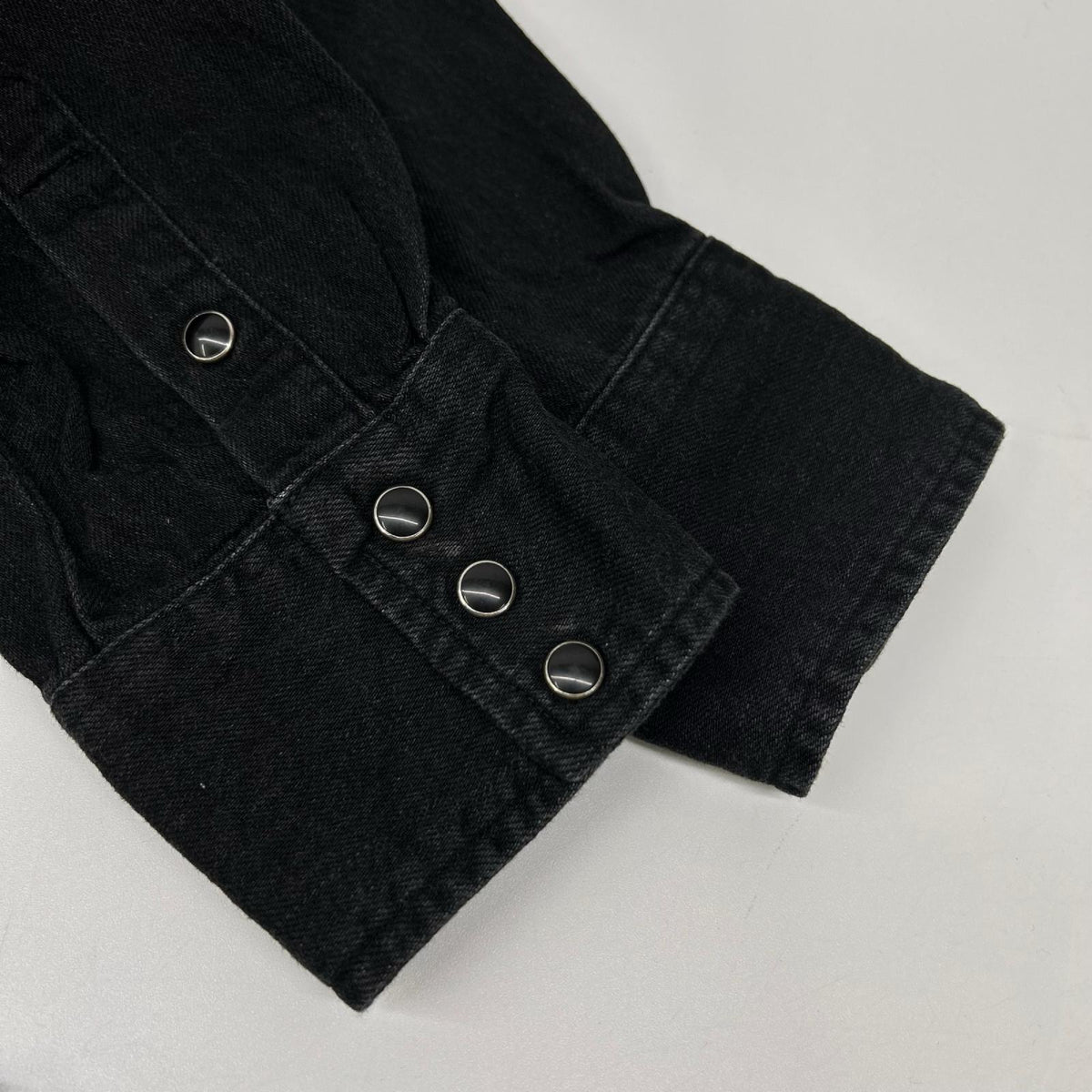Wrangler ラングラー ×LECHOPPE WS9301 ブラック ウエスタンデニムシャツ トップス