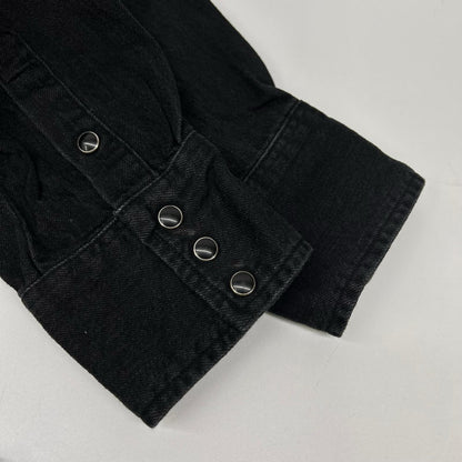 Wrangler ラングラー ×LECHOPPE WS9301 ブラック ウエスタンデニムシャツ トップス