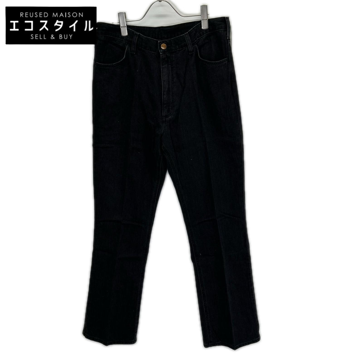 Wrangler ラングラー ×LECHOPPE WS0158 ブラック デニム ストレートパンツ ボトムス