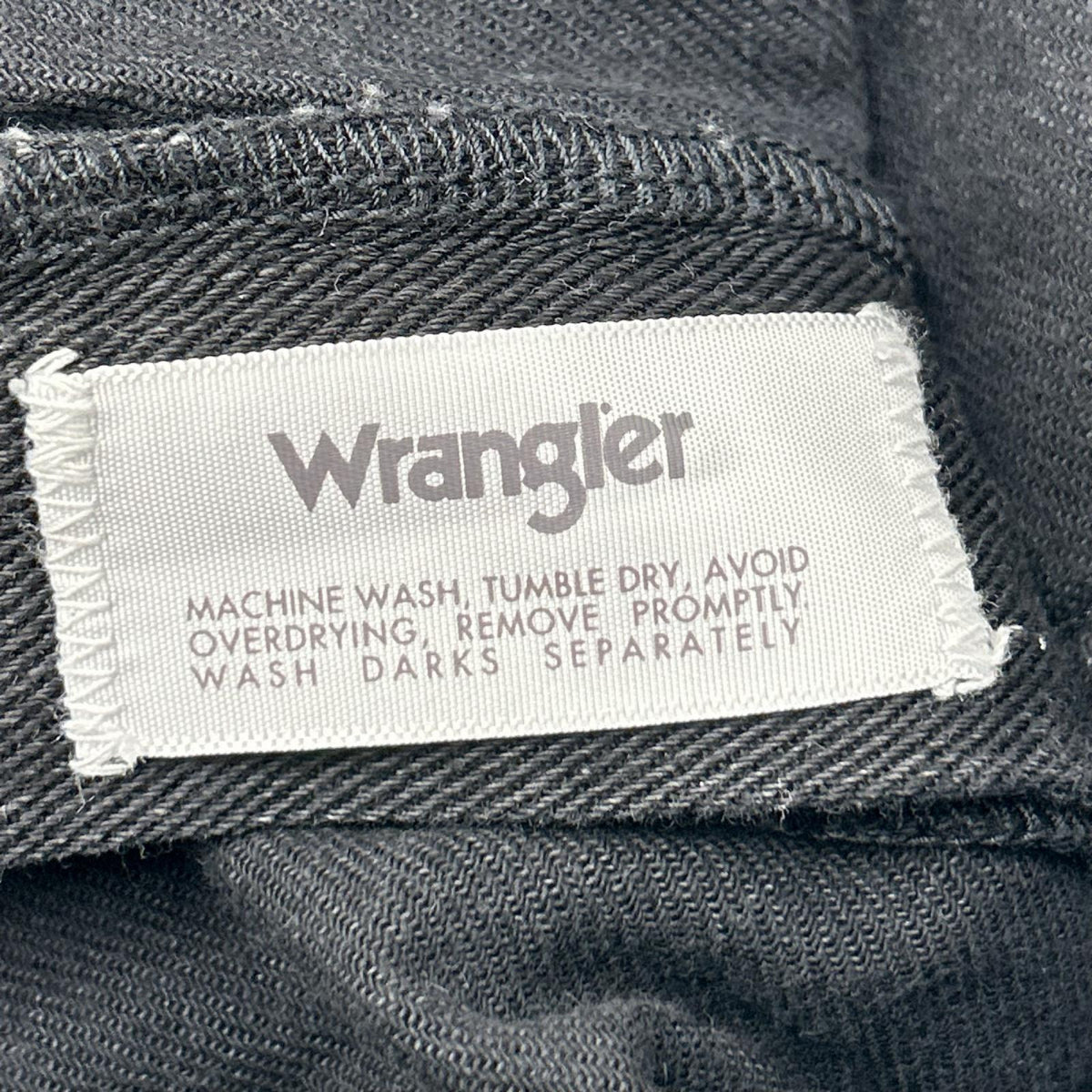 Wrangler ラングラー ×LECHOPPE WS0158 ブラック デニム ストレートパンツ ボトムス
