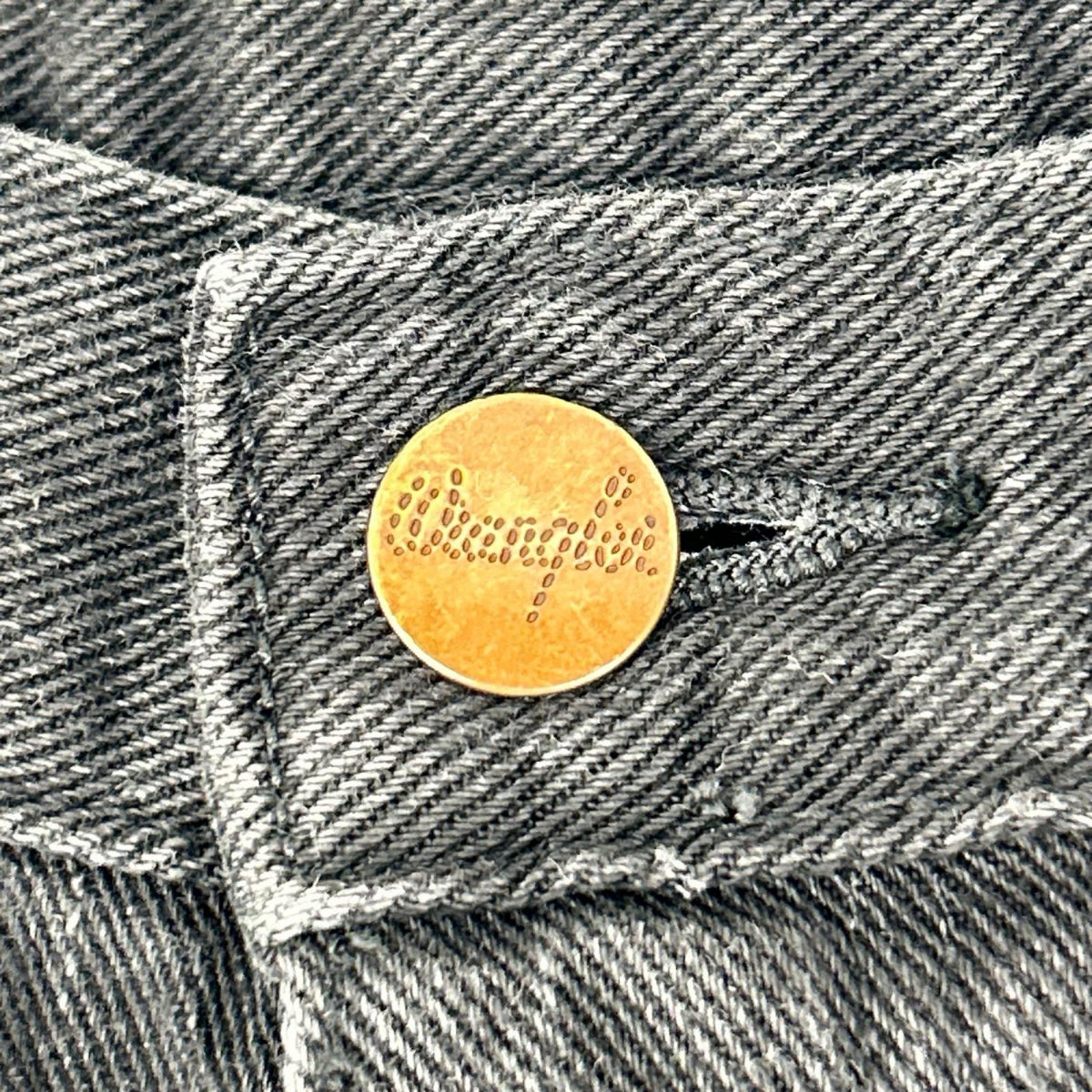 Wrangler ラングラー ×LECHOPPE WS0158 ブラック デニム ストレートパンツ ボトムス