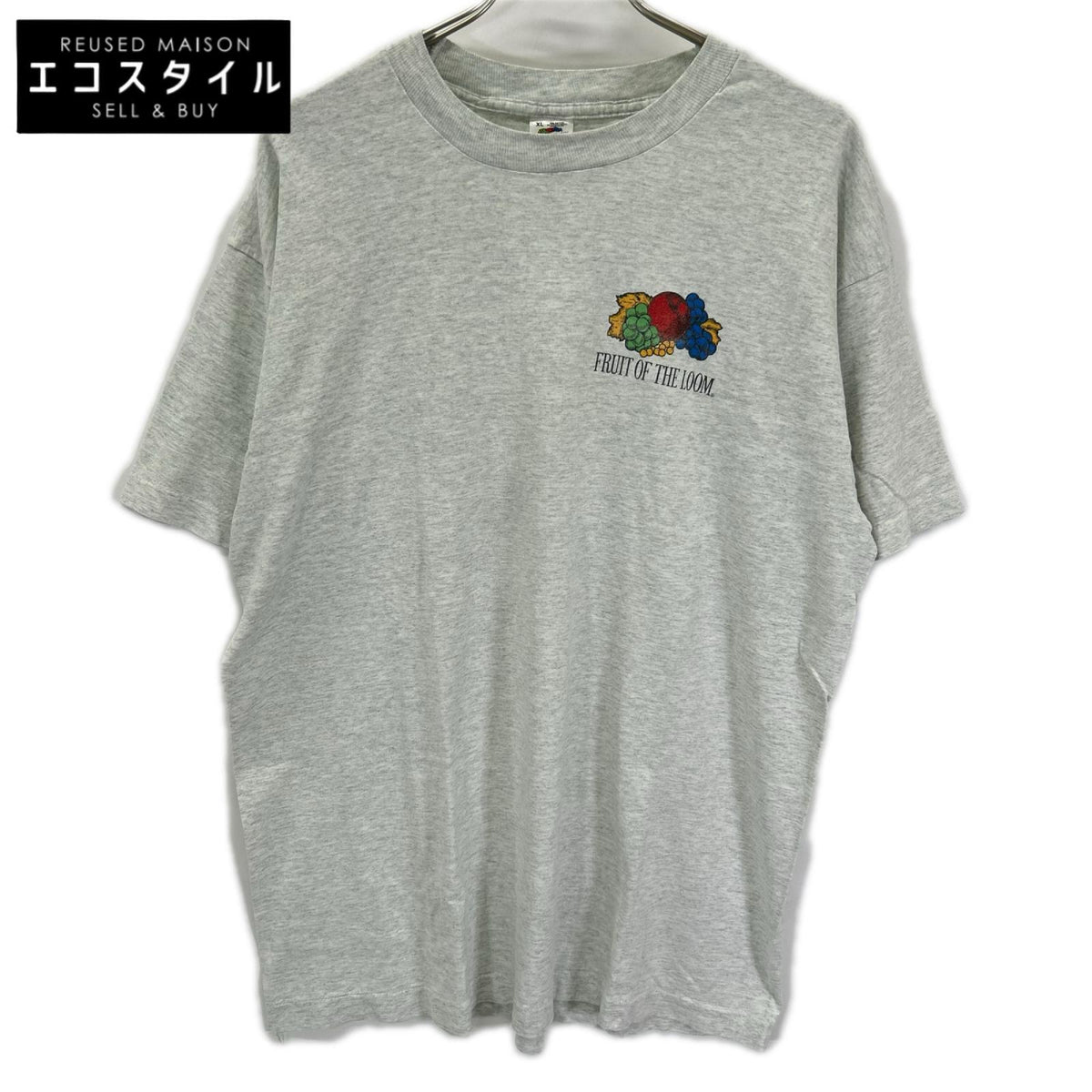 FRUIT OF THE LOOM フルーツオブザルーム グレー系 フルーツプリント Tシャツ トップス