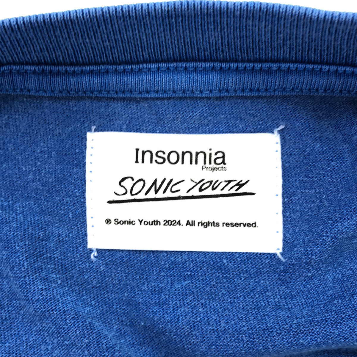 insonnia インソニア IP-SY-014 ブルー SONIC YOUTH WASHING MACHINE TEE トップス