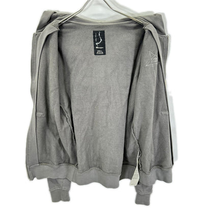 Rick Owens リックオウエンス CM21S0009 ×チャンピオン グレー系 ペンタグラム ジップアップ パーカー トップス