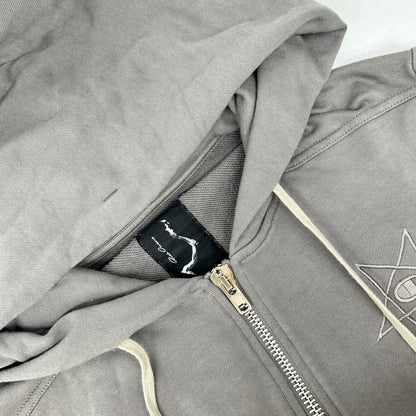 Rick Owens リックオウエンス CM21S0009 ×チャンピオン グレー系 ペンタグラム ジップアップ パーカー トップス