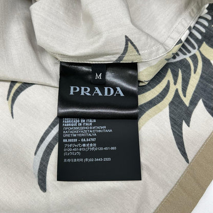 PRADA プラダ 23年製 ラフシモンズ期 SC770 トライアングルロゴ フローラルサファリシャツ トップス