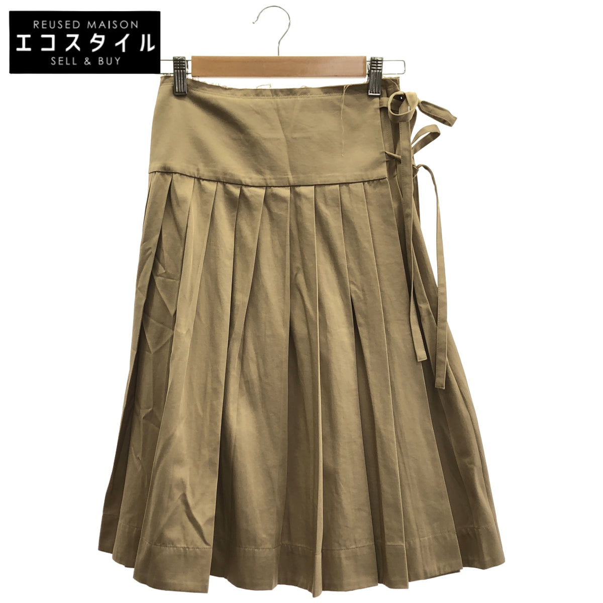 MAISON SPECIAL メゾンスペシャル 21251515804 Wrap Pleated ベージュ ラッププリーツスカート ボトムス