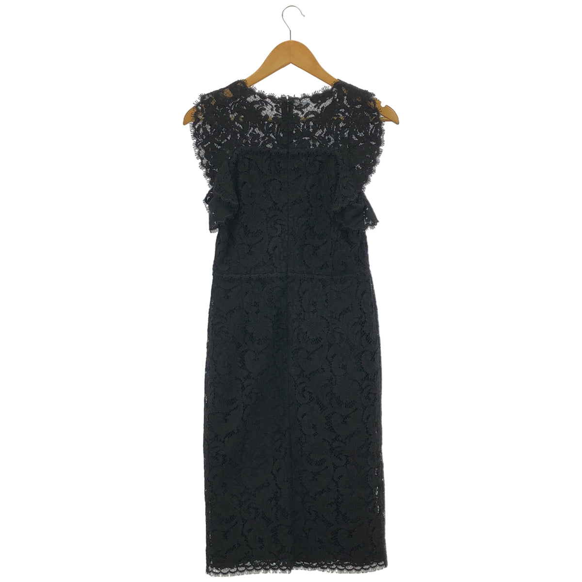 ESCADA エスカーダ 5022527 ブラック 総レース ミディドレスワンピース トップス