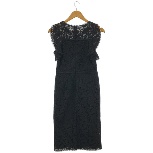 ESCADA エスカーダ 5022527 ブラック 総レース ミディドレスワンピース トップス