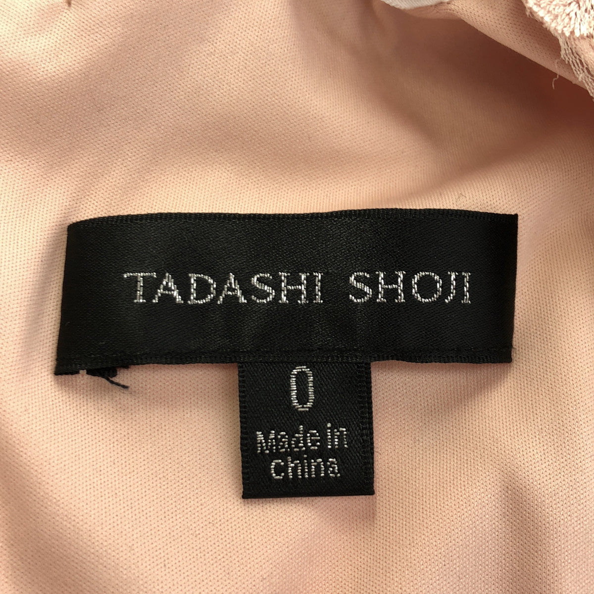 TADASHI SHOJI タダシショージ BTE2118MJ ヌードカラー レースジャージー ドレスワンピース トップス
