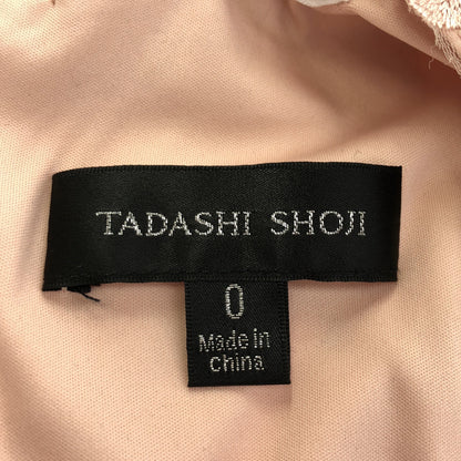 TADASHI SHOJI タダシショージ BTE2118MJ ヌードカラー レースジャージー ドレスワンピース トップス