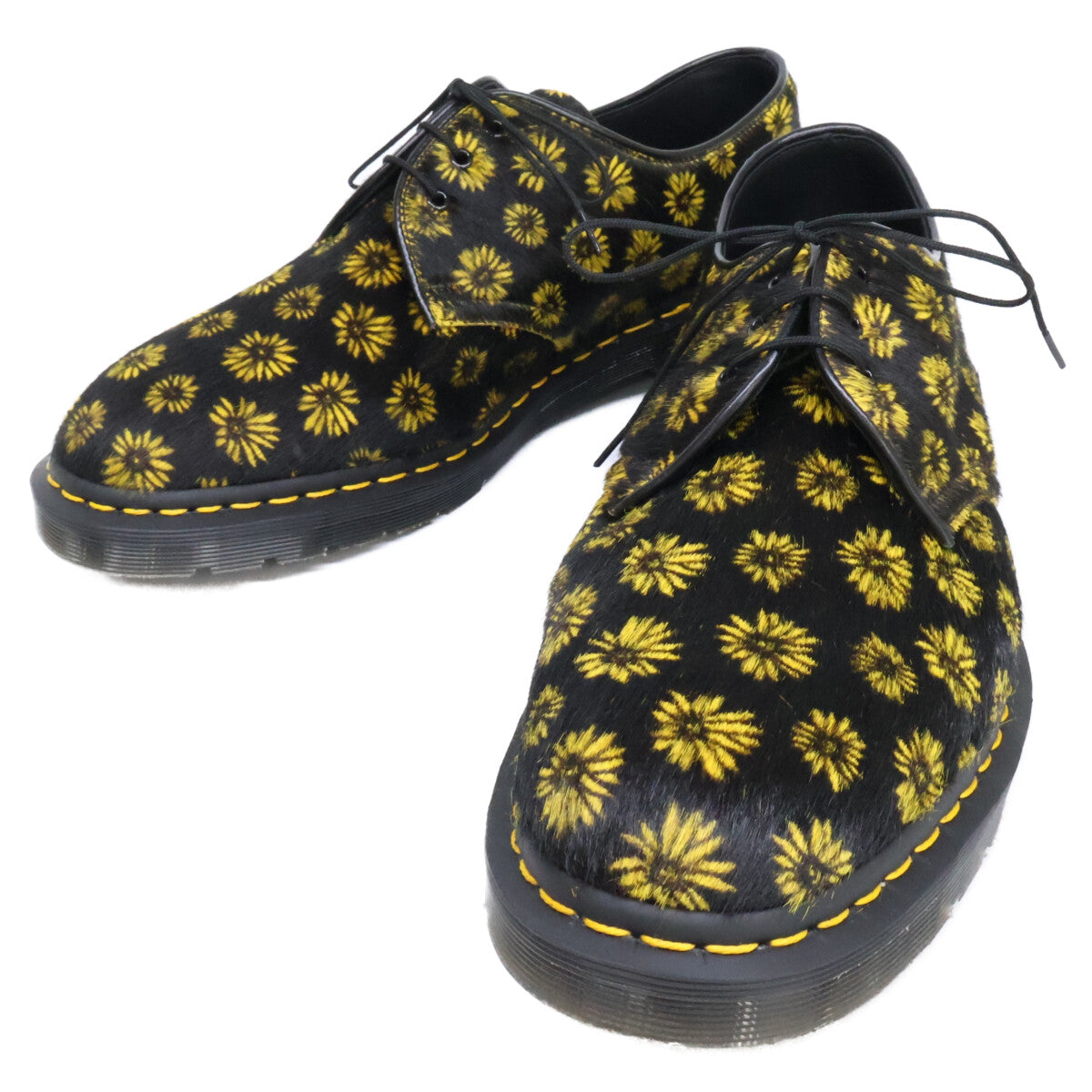 Dr.Martens ドクターマーチン 【新品同様】MADE IN ENGLANDコレクション MIE 1461 フラワー ハラコ 3ホールシューズ シューズ