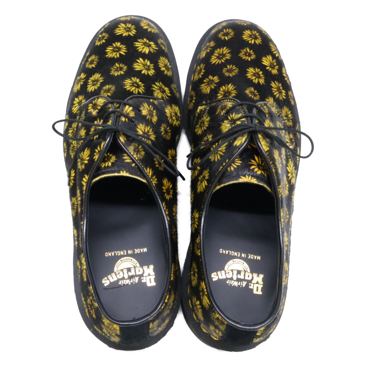 Dr.Martens ドクターマーチン 【新品同様】MADE IN ENGLANDコレクション MIE 1461 フラワー ハラコ 3ホールシューズ シューズ