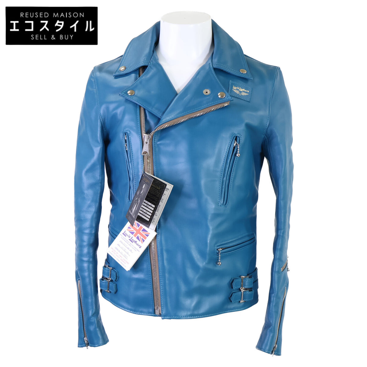 Lewis Leathers ルイスレザー 新品同様 391TH タイトフィット ホースハイド ライトニング ライダースジャケット ジャケット