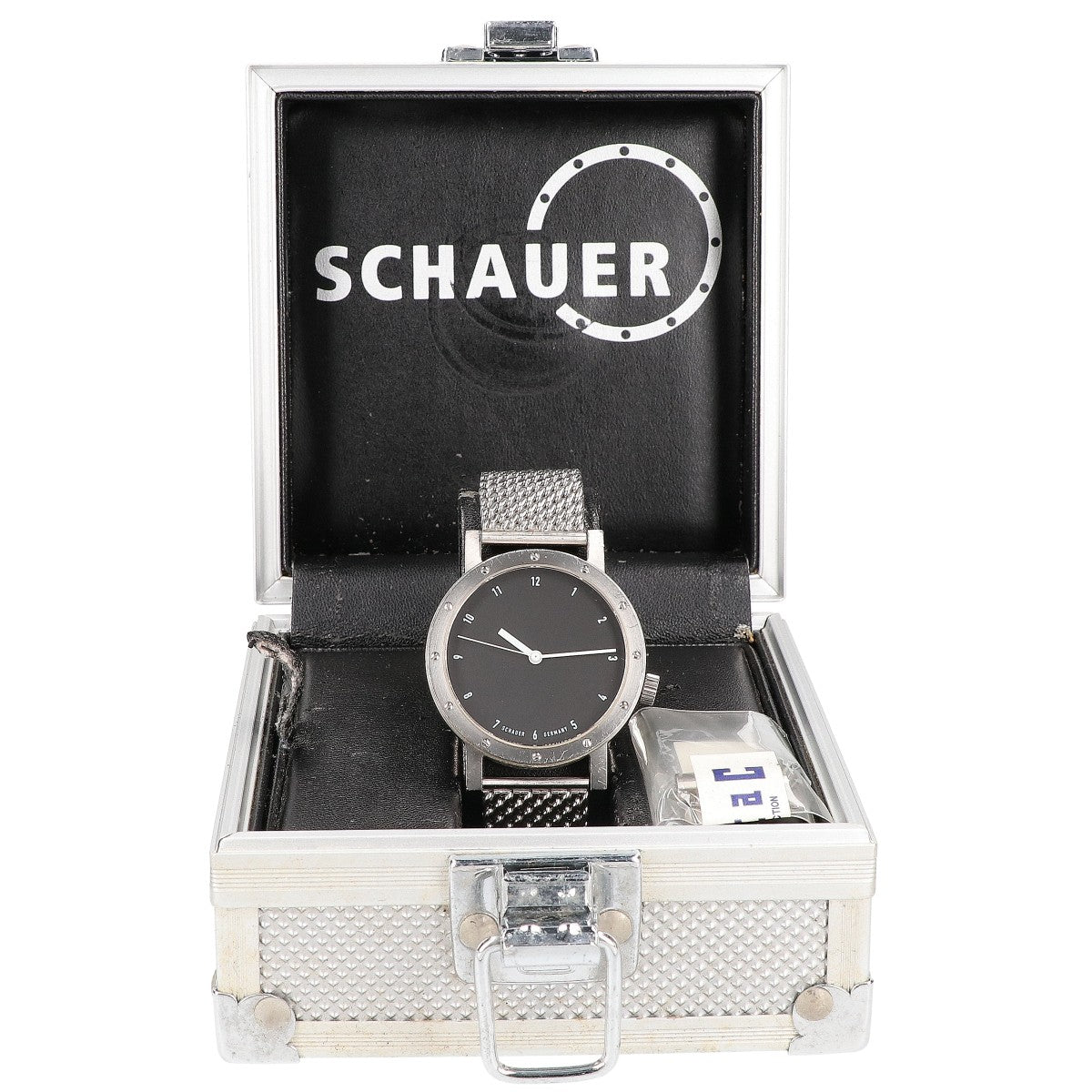 SCHAUER シャウアー 2801/1 クライネシャウアー SS ブラック文字盤 バックスケルトン 自動巻き 腕時計