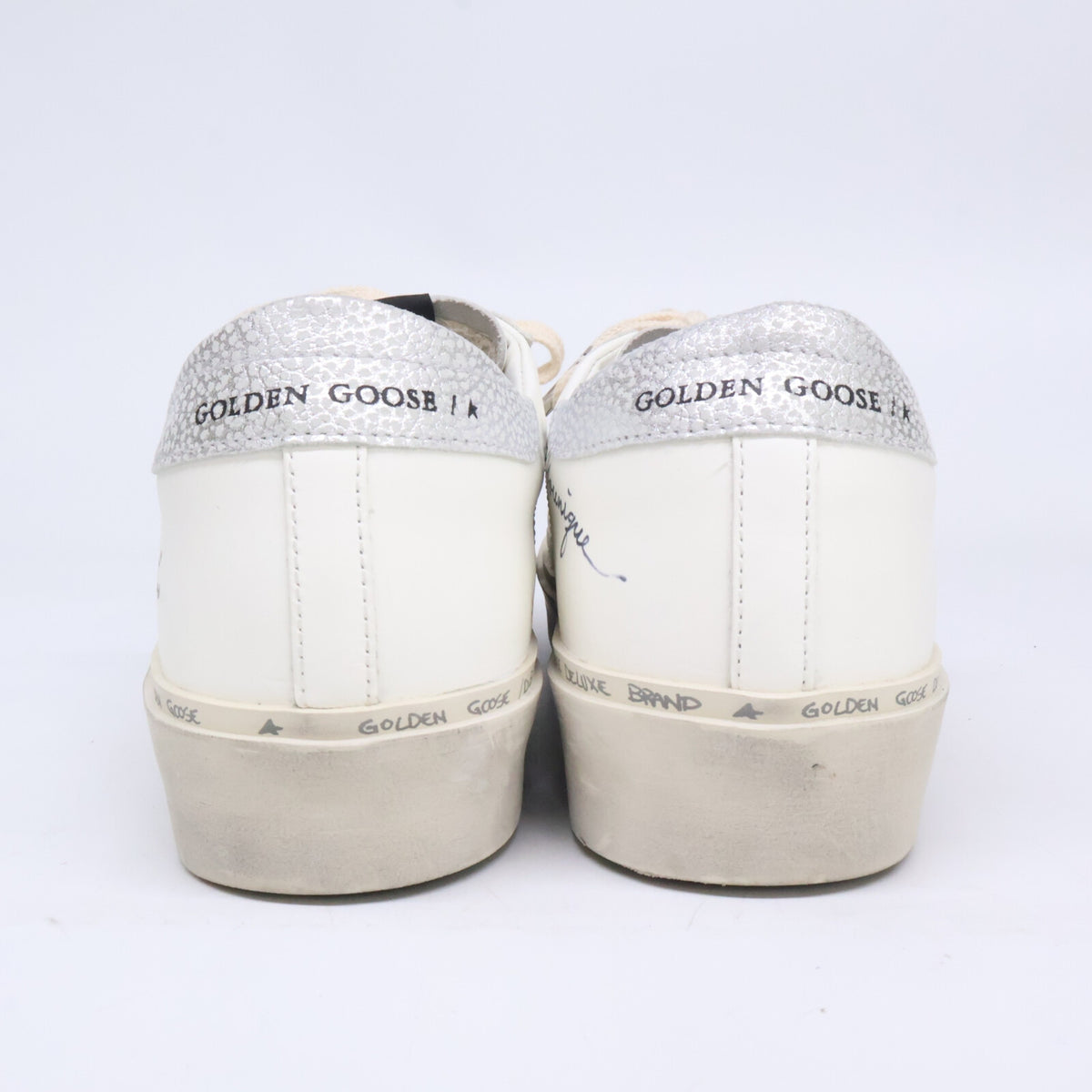 GOLDEN GOOSE ゴールデングース 【美品】HI STAR Be Younique レタリング カスタム スニーカー シューズ