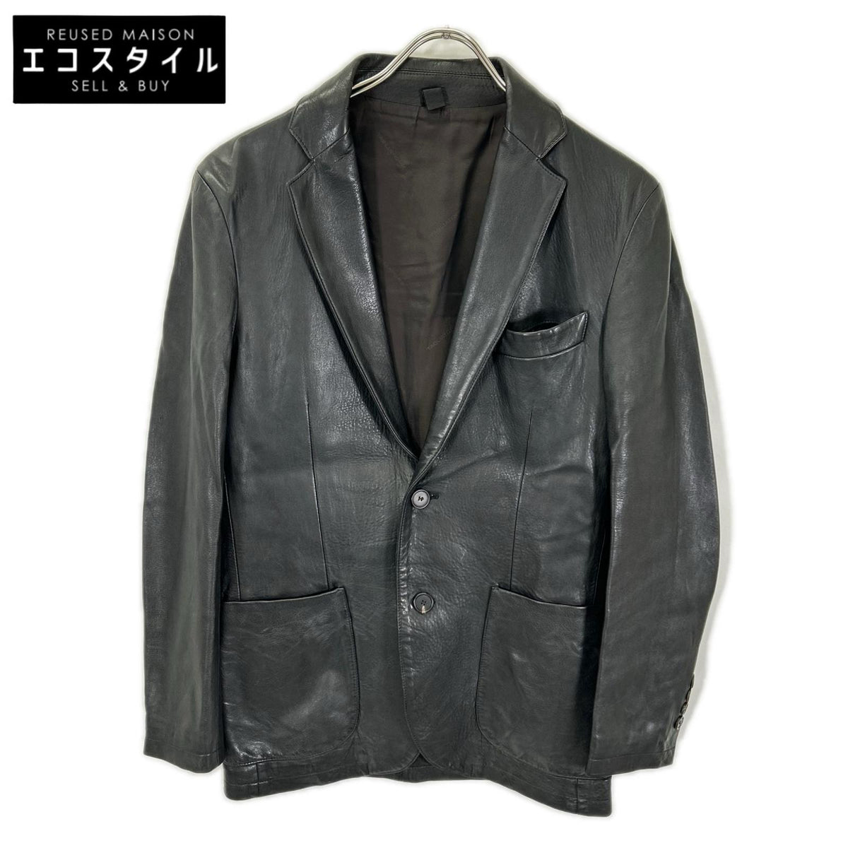 TAGLIATORE タリアトーレ ASI21-06 ブラック ラムレザー CARSON サイドベンツ 2Bジャケット ジャケット