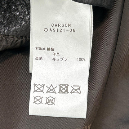TAGLIATORE タリアトーレ ASI21-06 ブラック ラムレザー CARSON サイドベンツ 2Bジャケット ジャケット