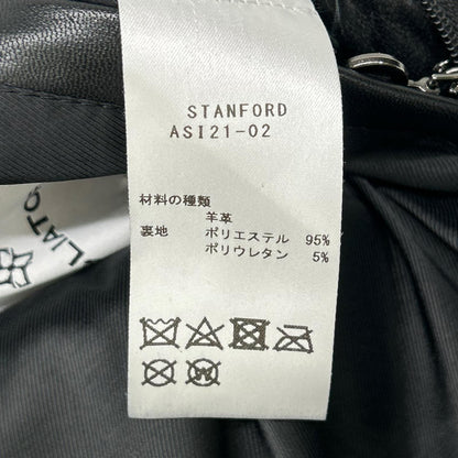 TAGLIATORE タリアトーレ ASI21-02 ブラック ラムレザー STANFORD シングルライダースジャケット ジャケット