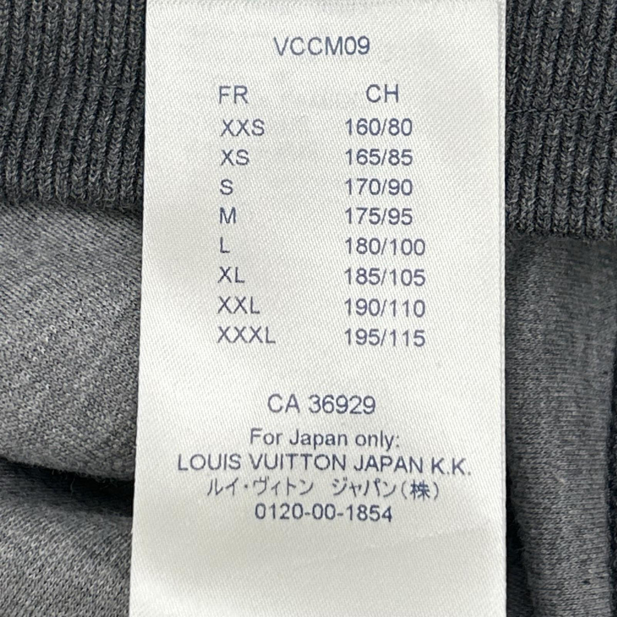 LOUIS VUITTON ルイヴィトン RM211Q JUJ HJY43W グレー スウェットパンツ ボトムス