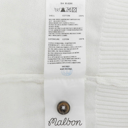 Malbon マルボン カンパニア ニット ポロ トップス メンズ ホワイト S M-9266 トップス
