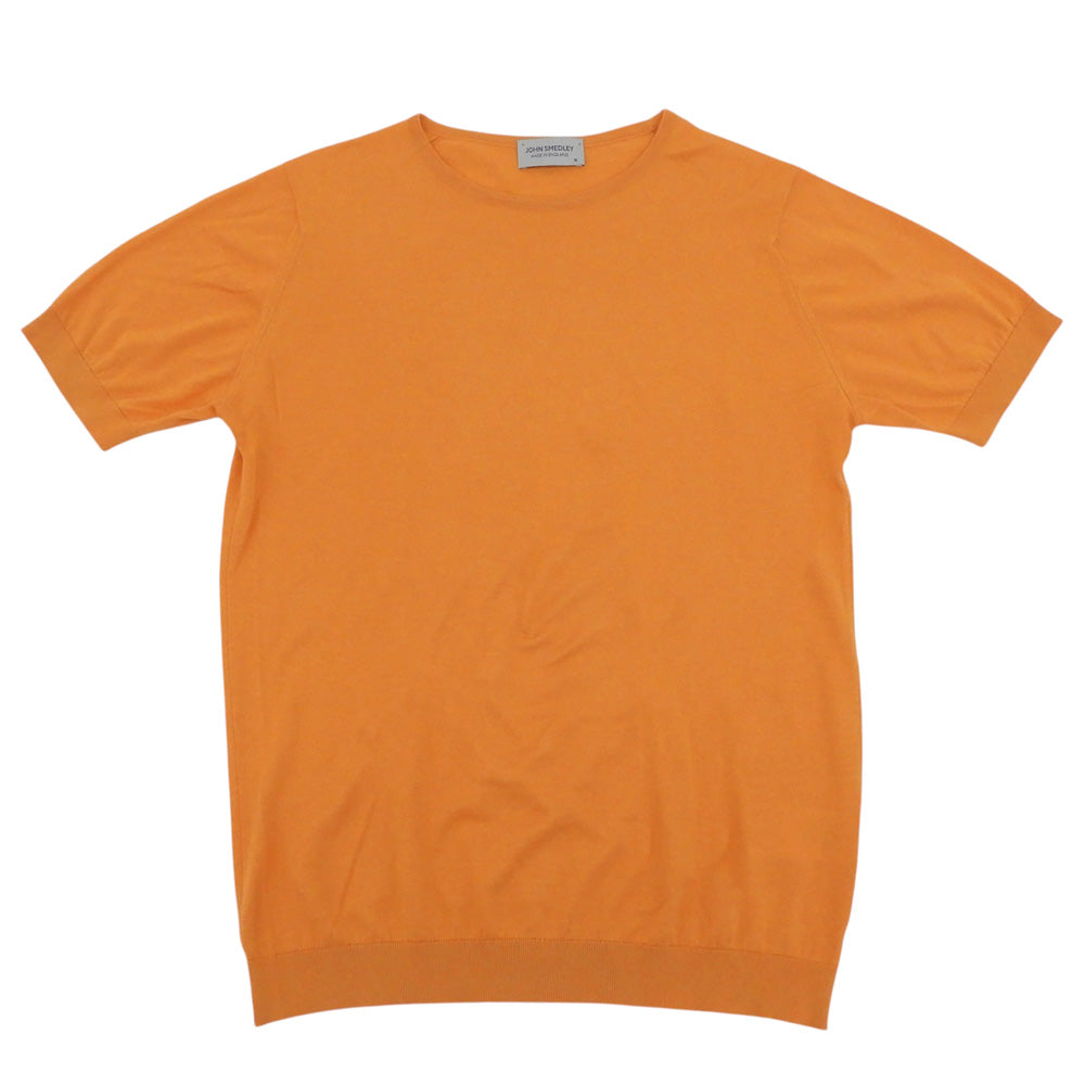 JOHN SMEDLEY ジョンスメドレー クルーネック ハイゲージサマーニット トップス メンズ オレンジ M トップス