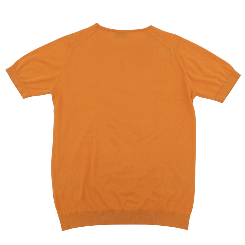 JOHN SMEDLEY ジョンスメドレー クルーネック ハイゲージサマーニット トップス メンズ オレンジ M トップス