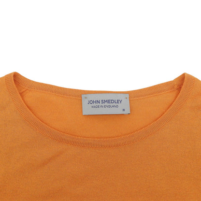 JOHN SMEDLEY ジョンスメドレー クルーネック ハイゲージサマーニット トップス メンズ オレンジ M トップス