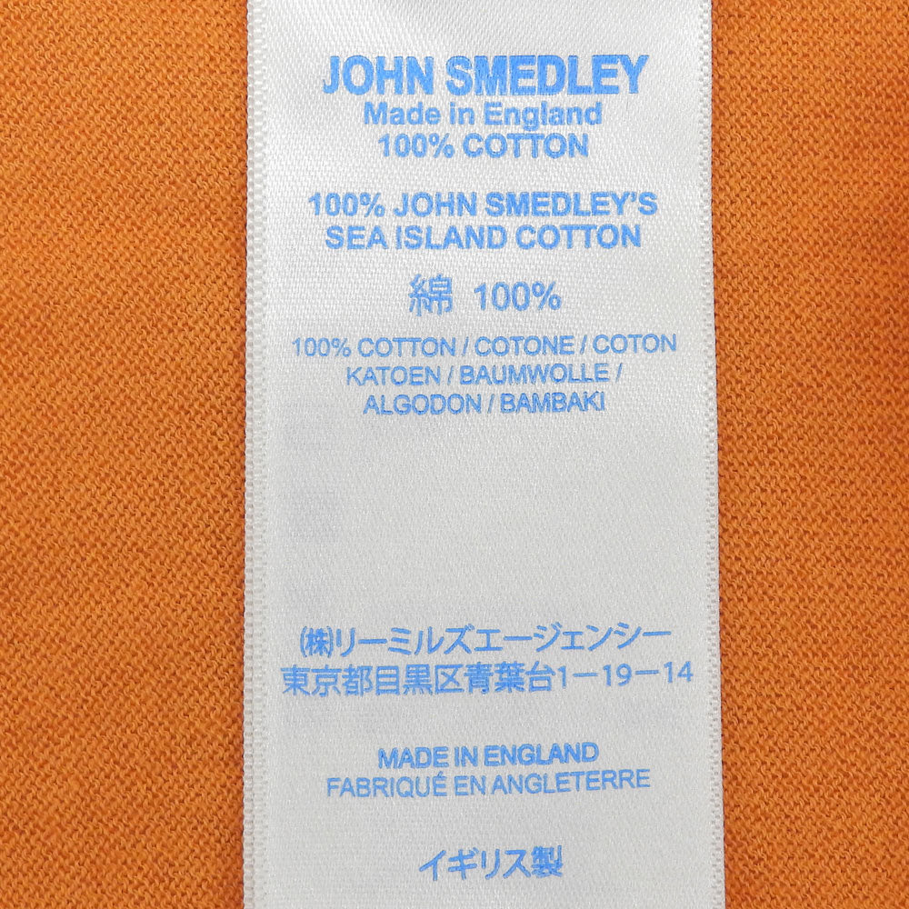 JOHN SMEDLEY ジョンスメドレー クルーネック ハイゲージサマーニット トップス メンズ オレンジ M トップス