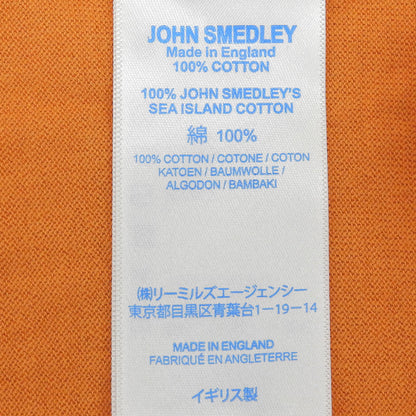 JOHN SMEDLEY ジョンスメドレー クルーネック ハイゲージサマーニット トップス メンズ オレンジ M トップス