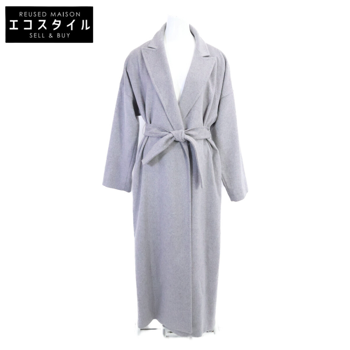 Max Mara マックスマーラ 【美品/国内正規】101624836 白タグ カシミヤ ベルト付 アイコン コート