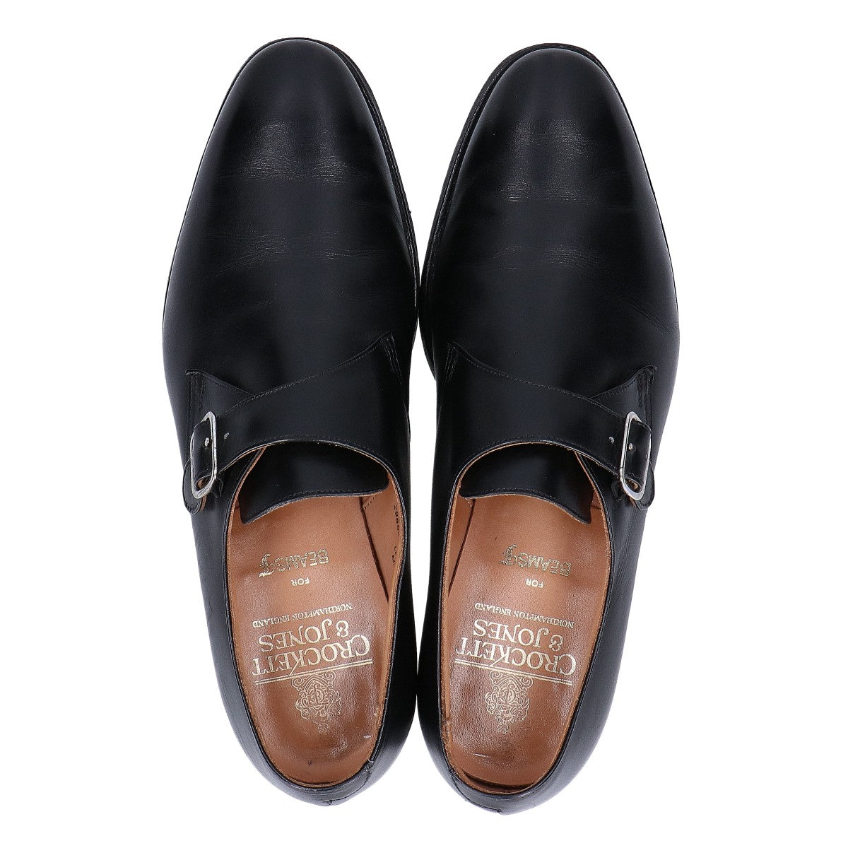 Crockett&Jones クロケット＆ジョーンズ ｘBEAMS F ビームスF MALVERN レザー シングルモンク シューズ シューズ