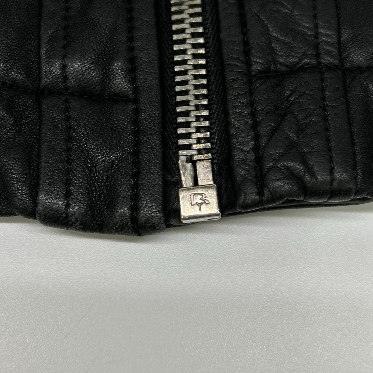 Rick Owens リックオウエンス RU6767 L/G ブラック ラムレザー シングルライダースジャケット ジャケット