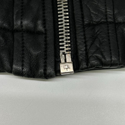 Rick Owens リックオウエンス RU6767 L/G ブラック ラムレザー シングルライダースジャケット ジャケット