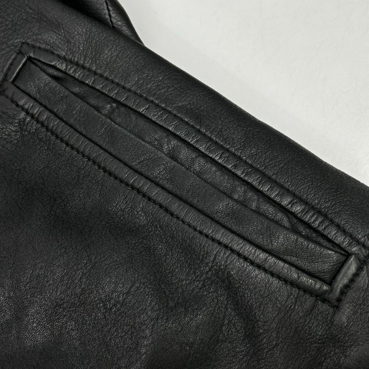 Rick Owens リックオウエンス RU6767 L/G ブラック ラムレザー シングルライダースジャケット ジャケット