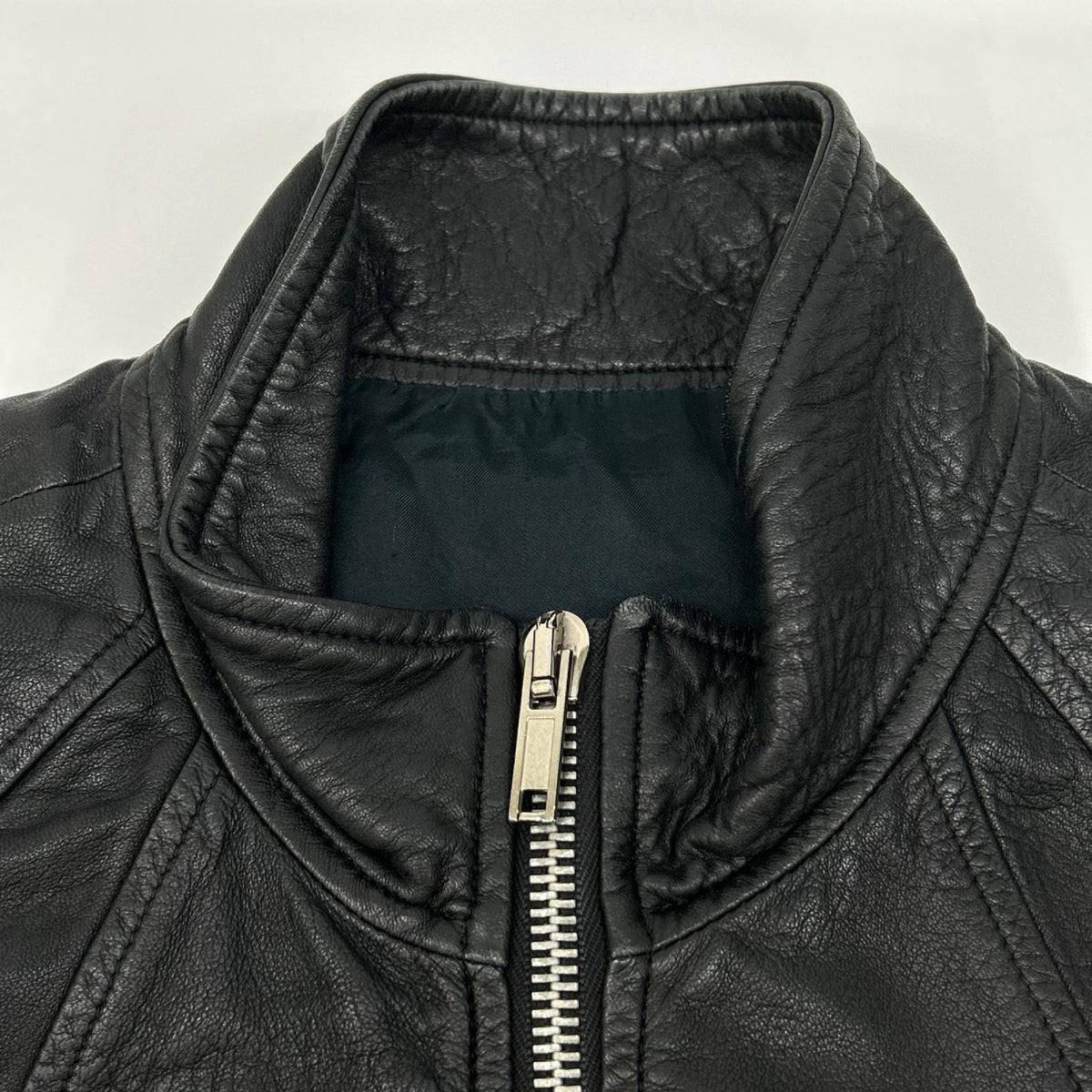 Rick Owens リックオウエンス RU6767 L/G ブラック ラムレザー シングルライダースジャケット ジャケット